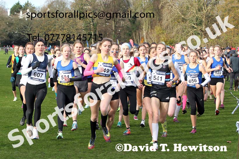 Womens under-17s and under-20s, European Cross Country Championships Trials, Sefton Park, Liverpool. Photo: David T. Hewitson/Sports for All Pics
